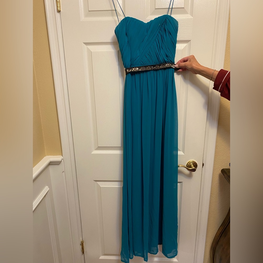 Teal Blue Long Gown
